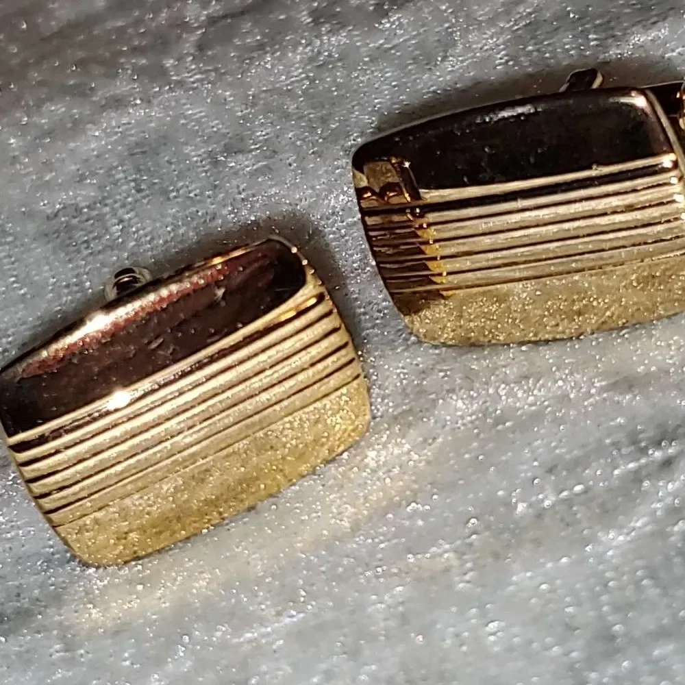 Elegant Gold-Tone Cufflinks